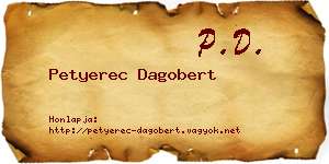 Petyerec Dagobert névjegykártya